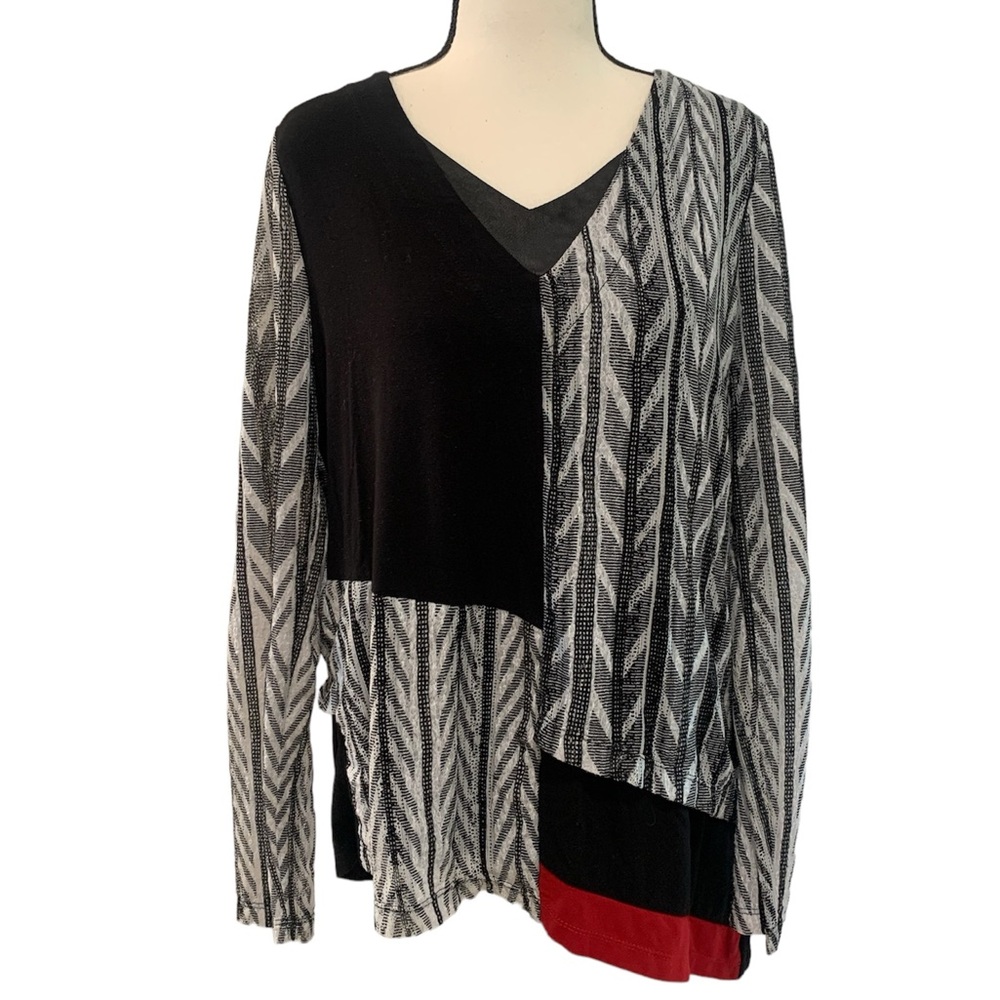 Picadilly | long sleeve multi layer top size small